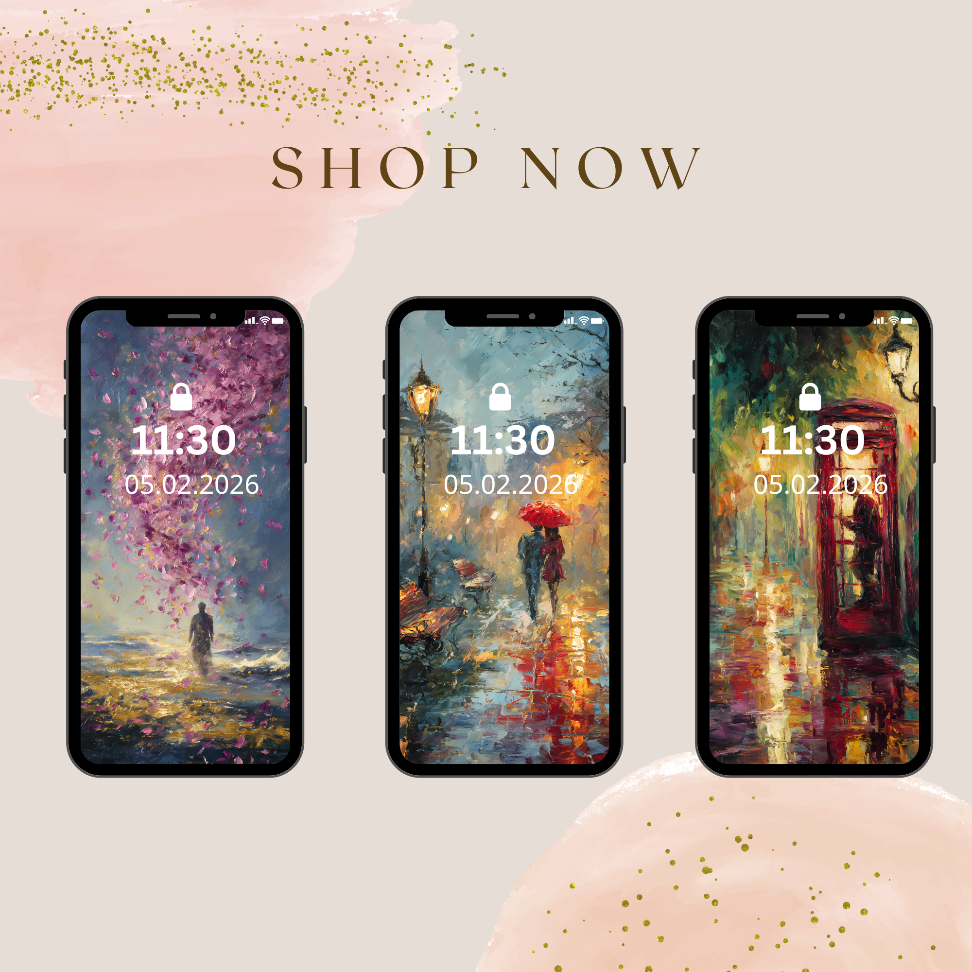 Whispers of the Night Romantic Dreamscape Wallpaper Set