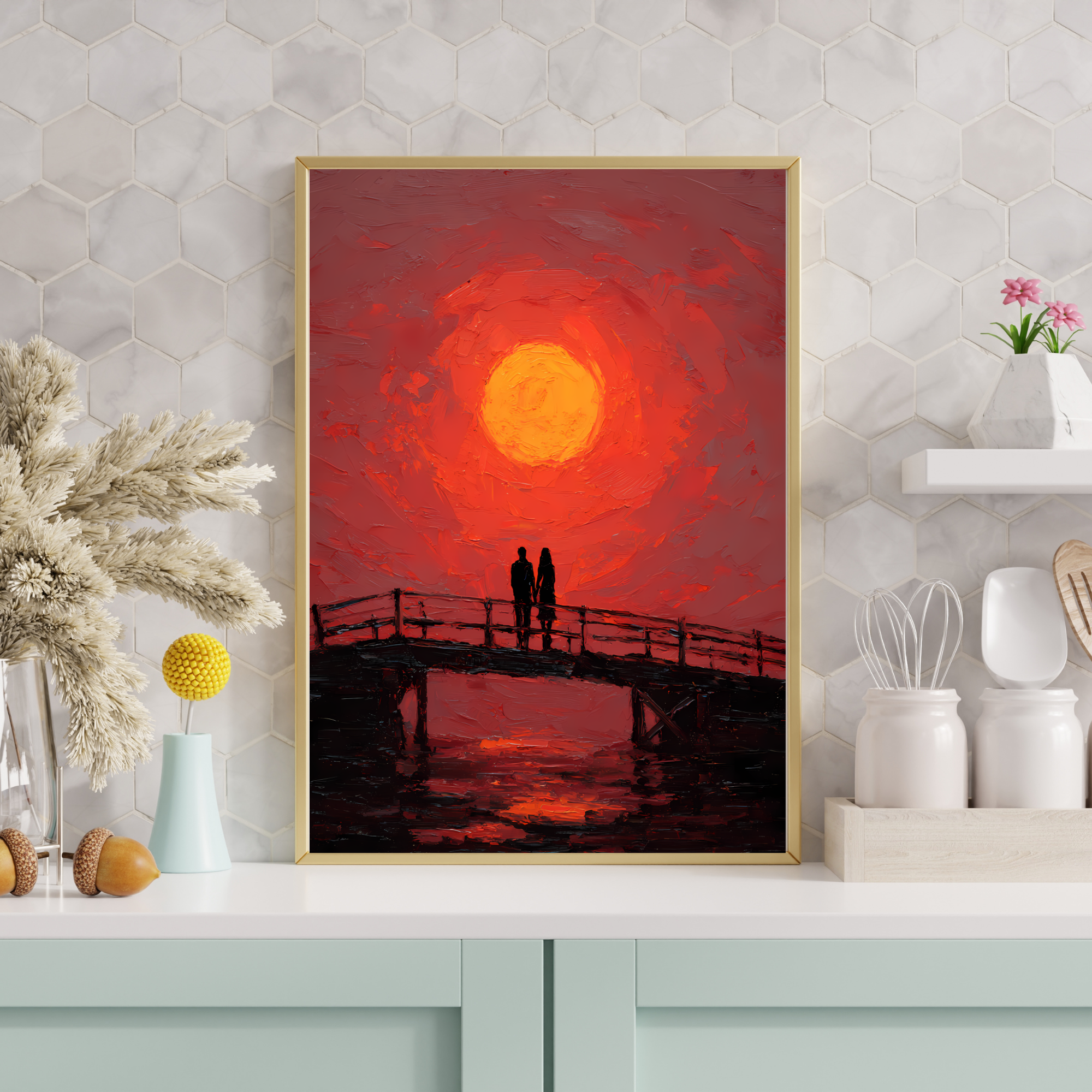 Romantic Sunset Fine Art Poster