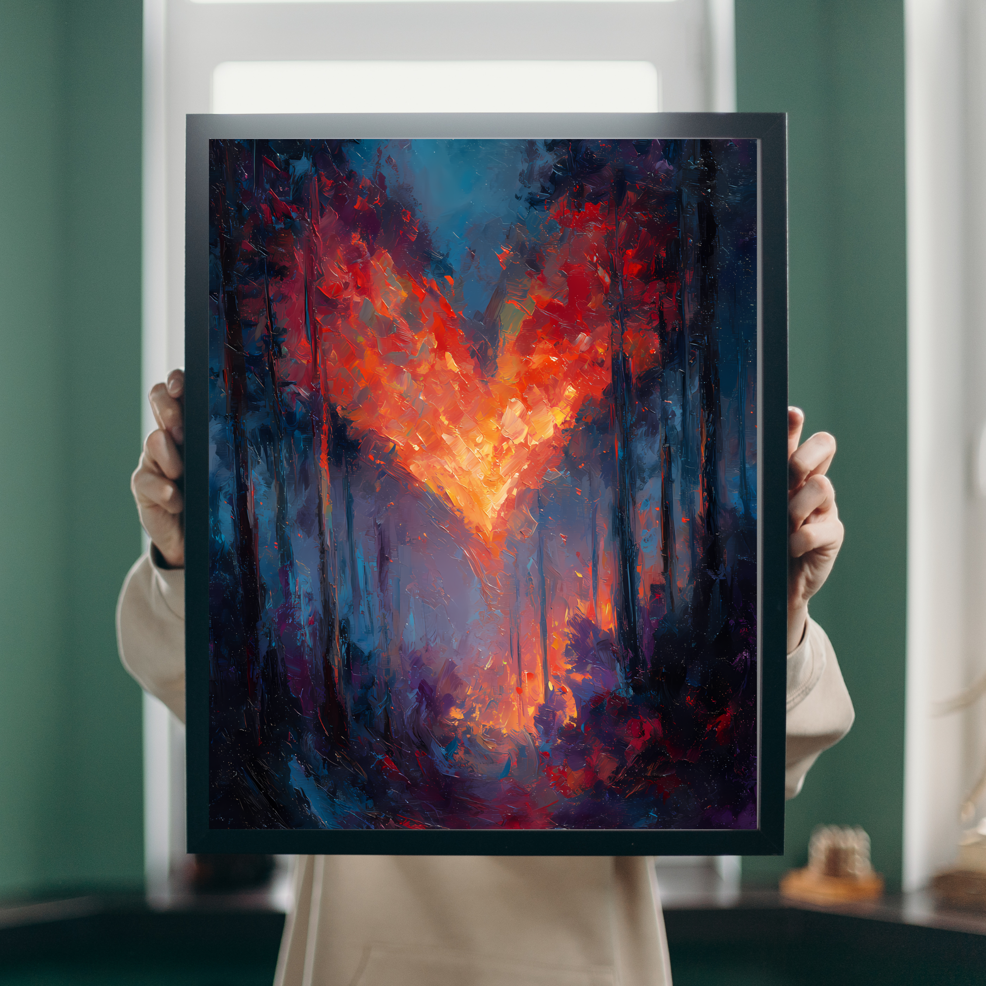 Heart of Fire  Fine Art Poster