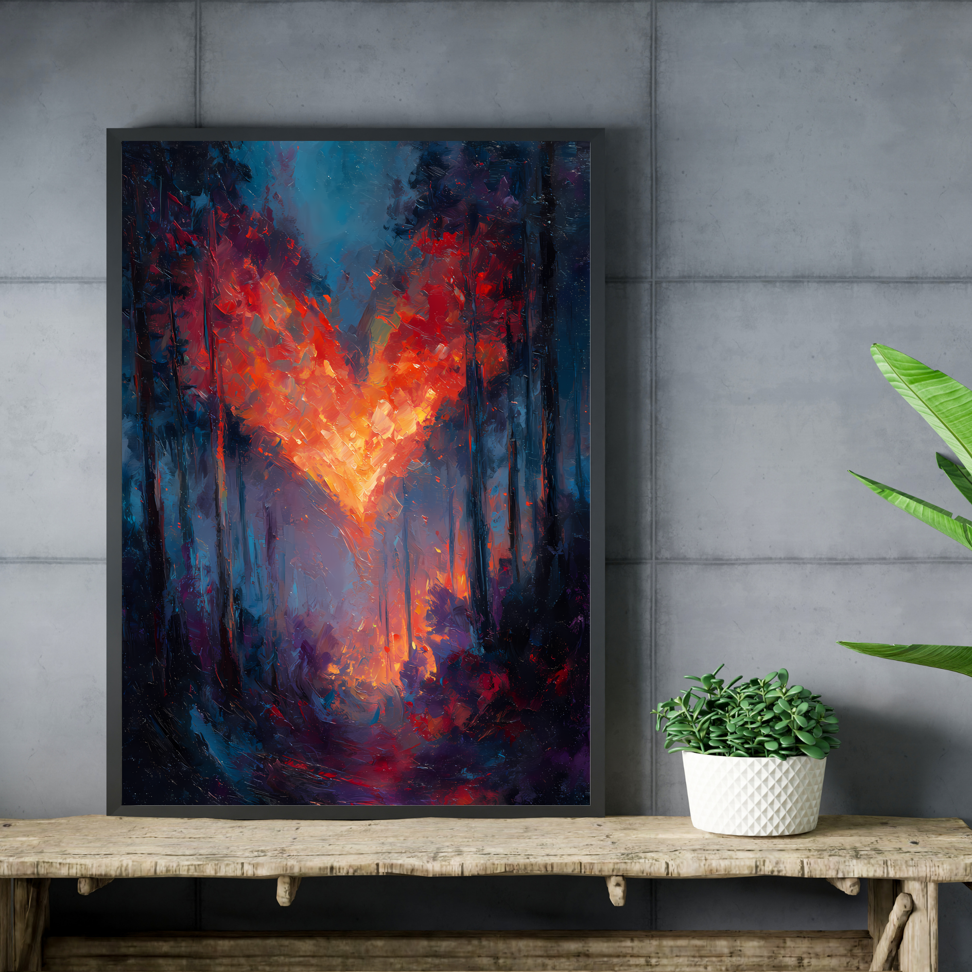 Heart of Fire  Fine Art Poster