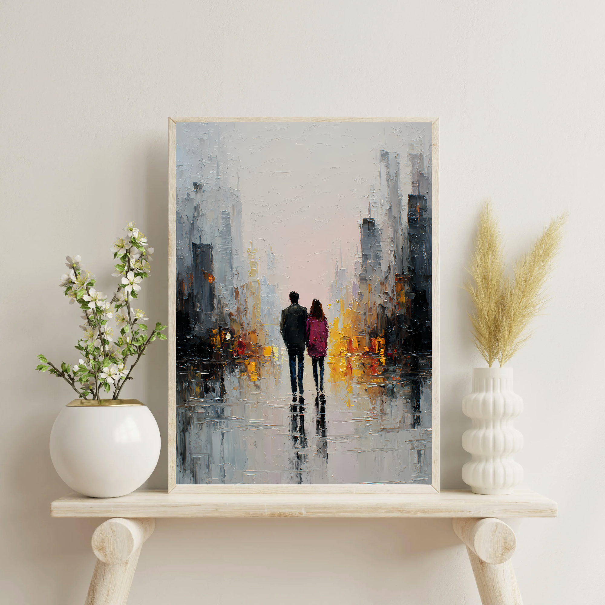 Together in the City Fine Art Poster