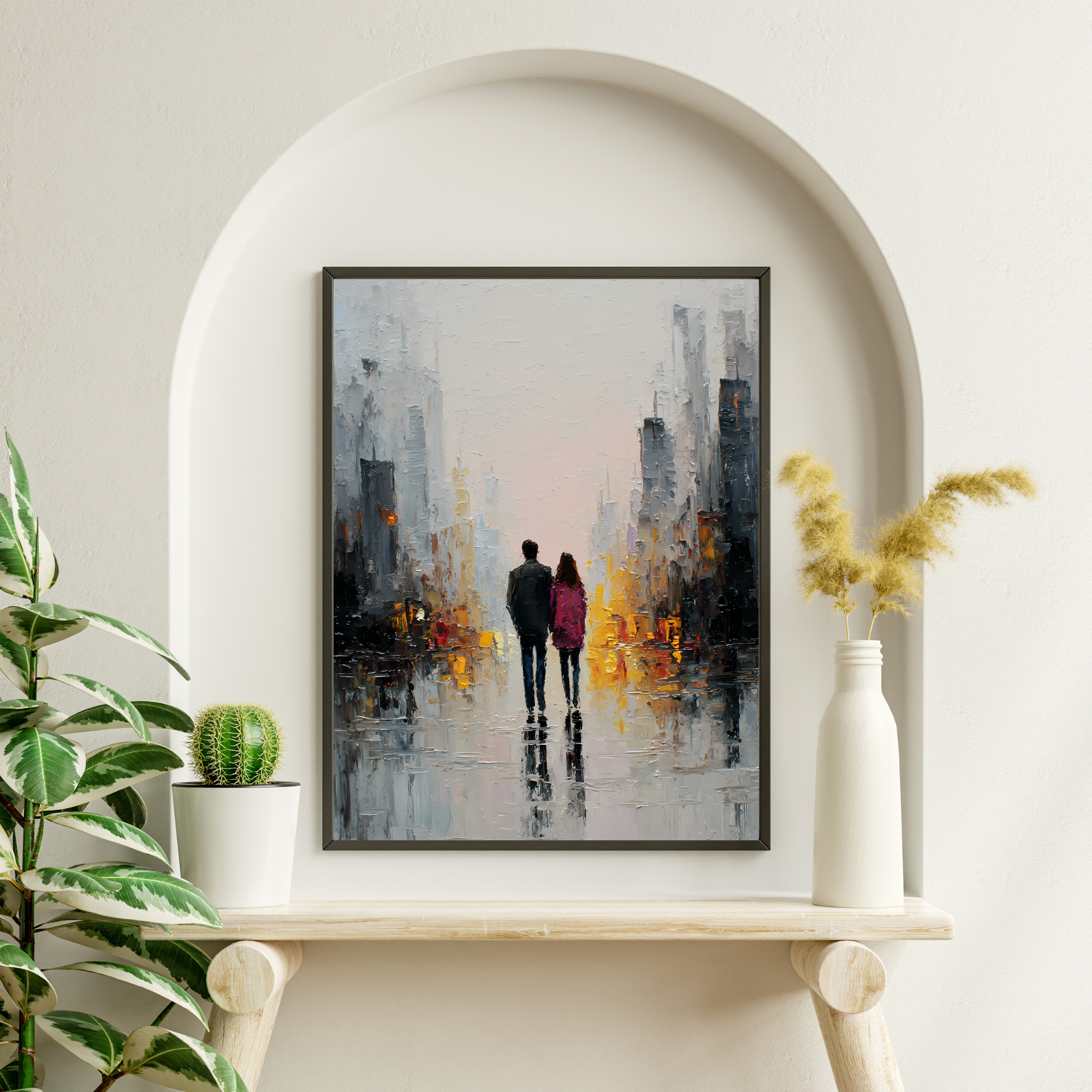Together in the City Fine Art Poster