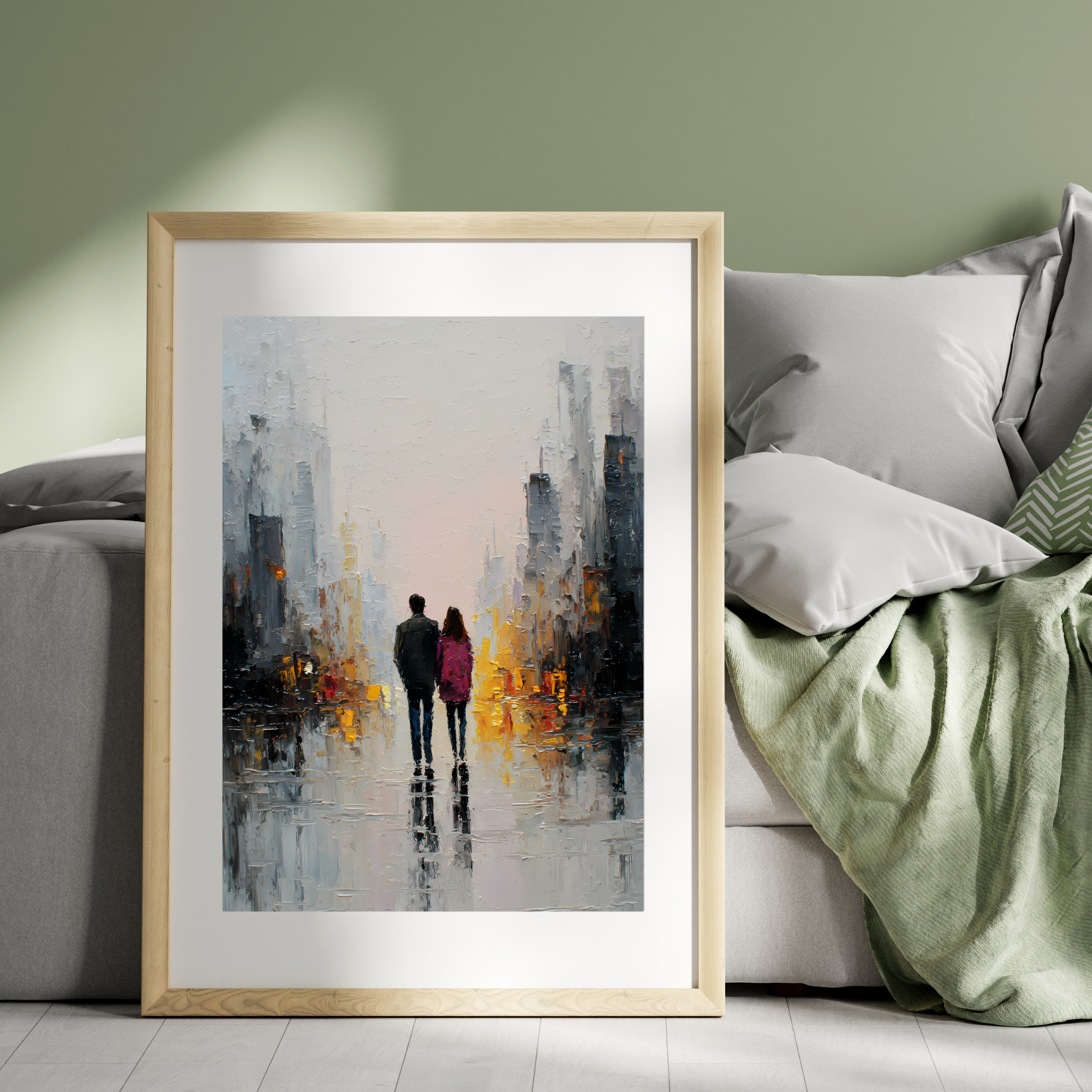 Together in the City Fine Art Poster