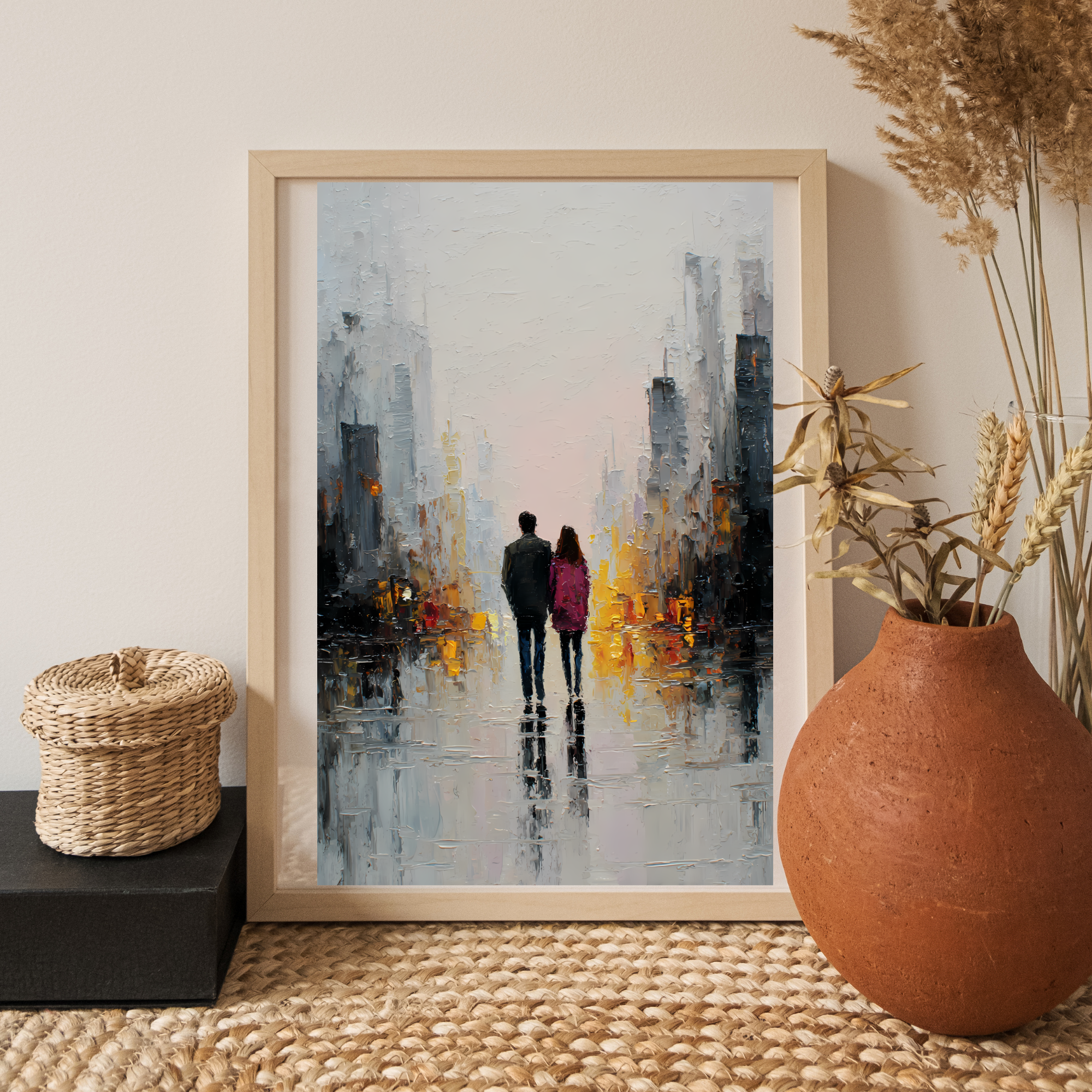 Together in the City Fine Art Poster