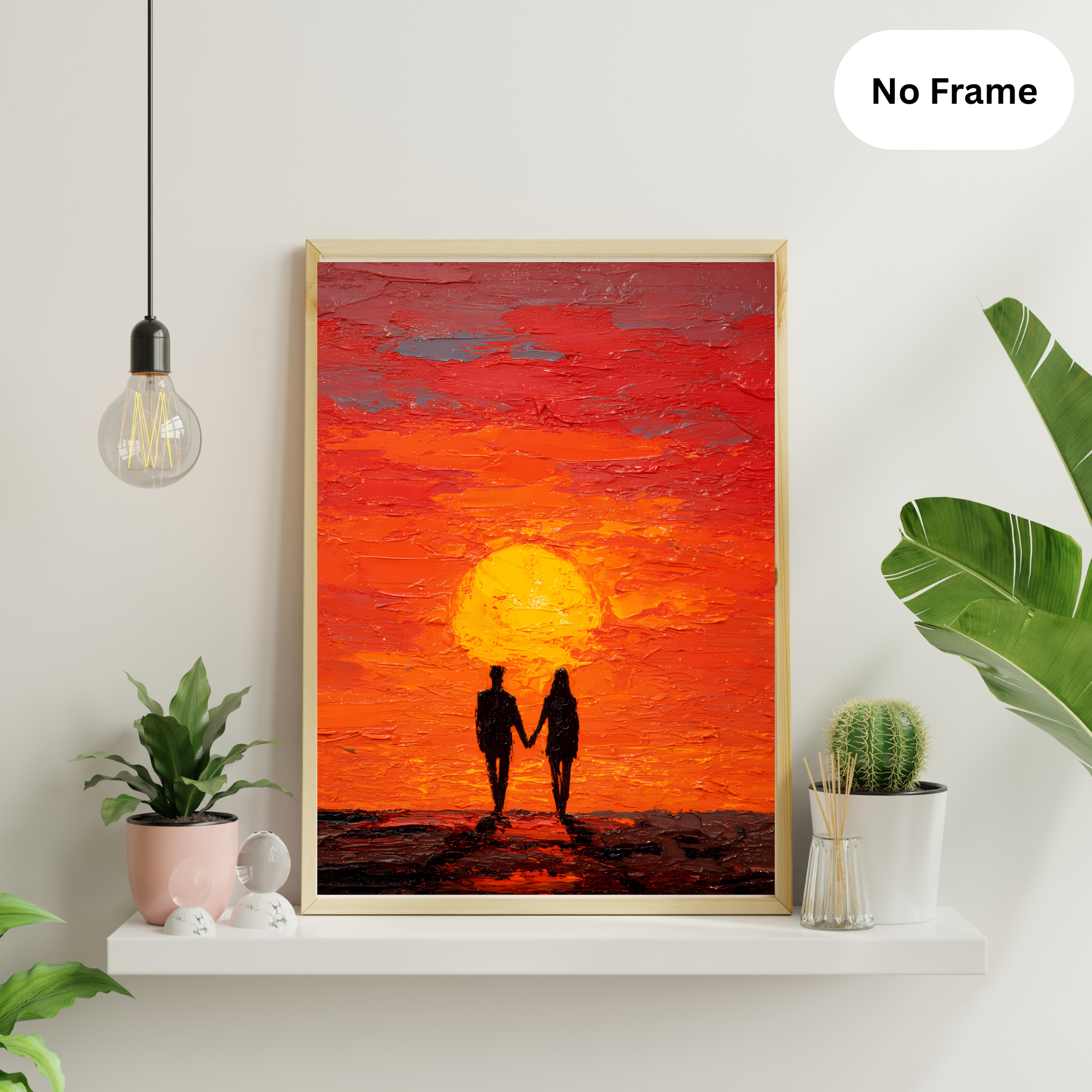 Together Beyond the Sunset Fine Art Poster