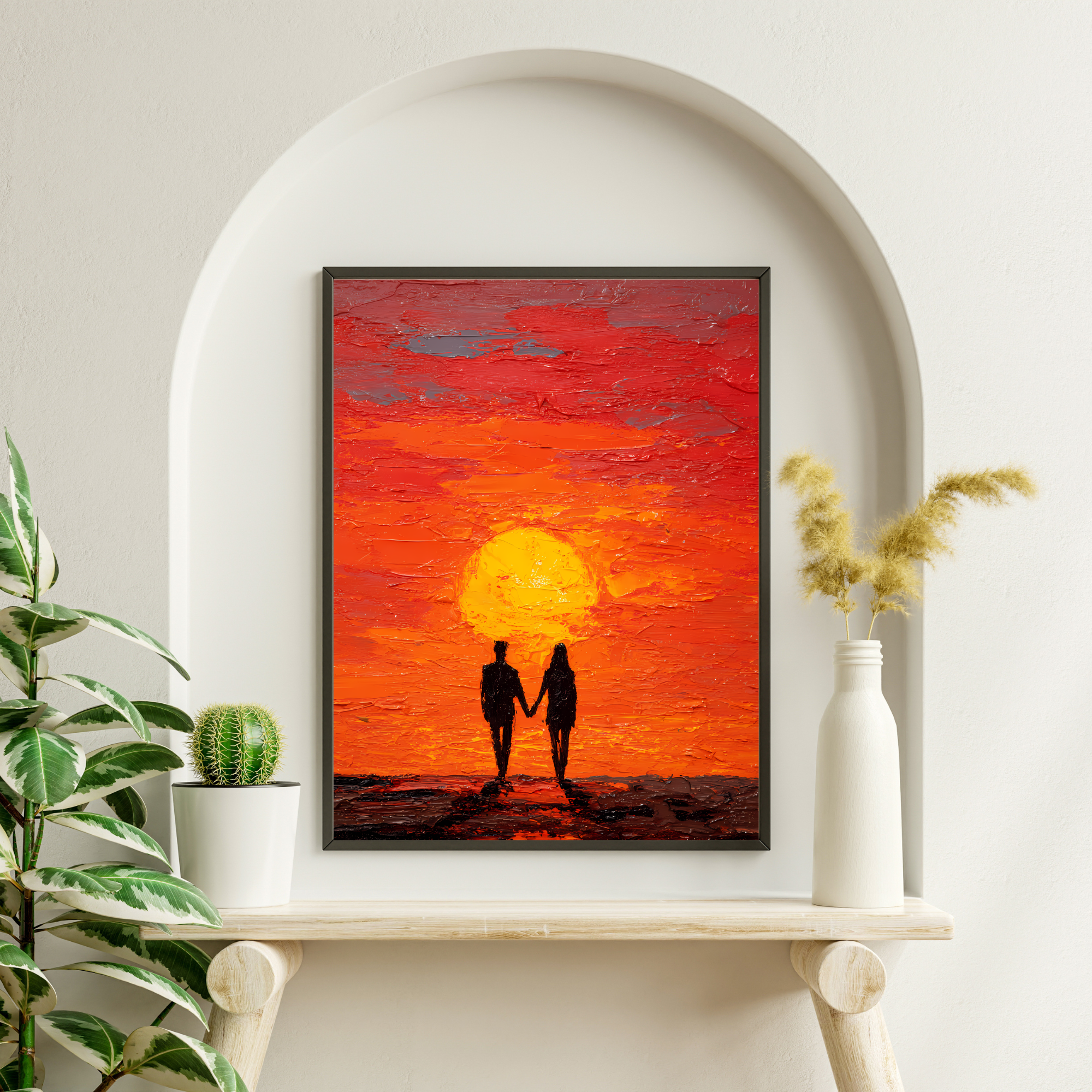 Together Beyond the Sunset Fine Art Poster
