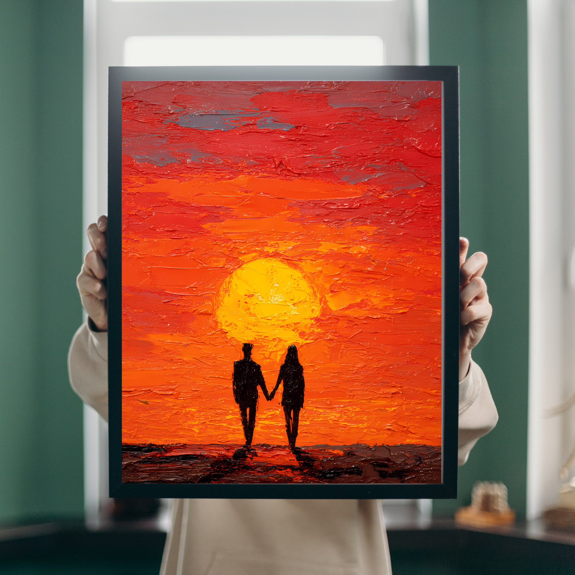 Together Beyond the Sunset Fine Art Poster
