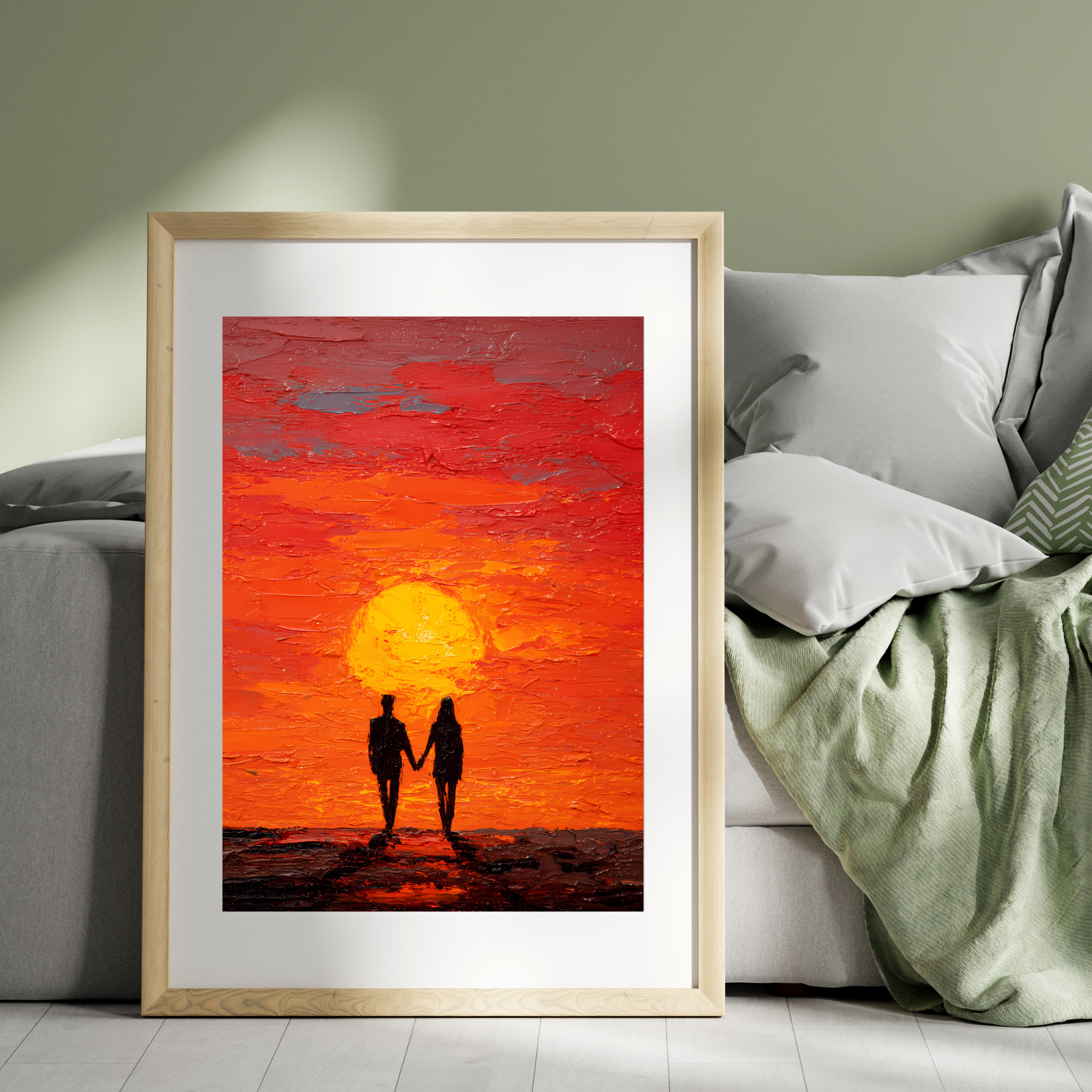 Together Beyond the Sunset Fine Art Poster