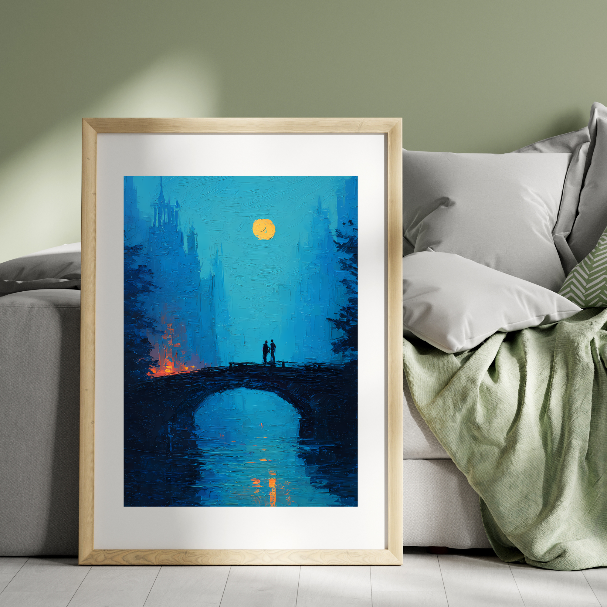 Whispers on the Bridge Fine art Poster