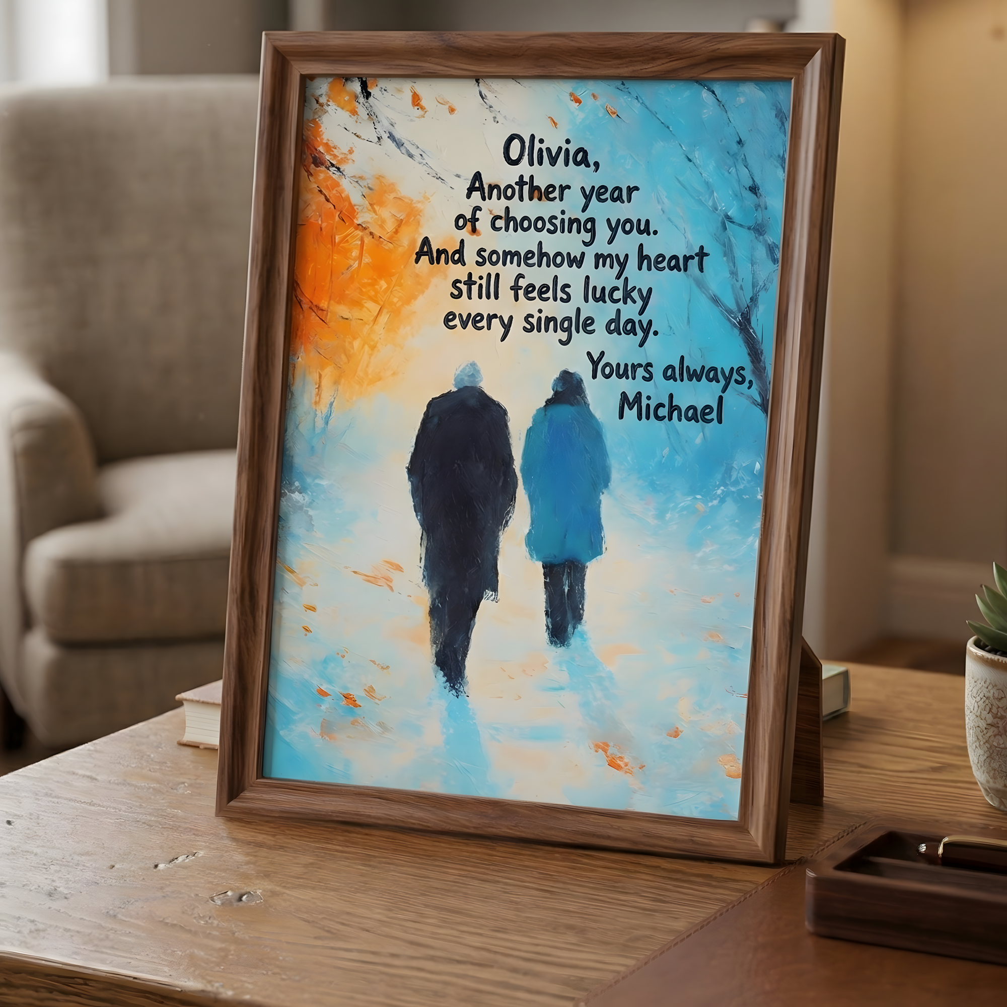 Flat art letter design 2