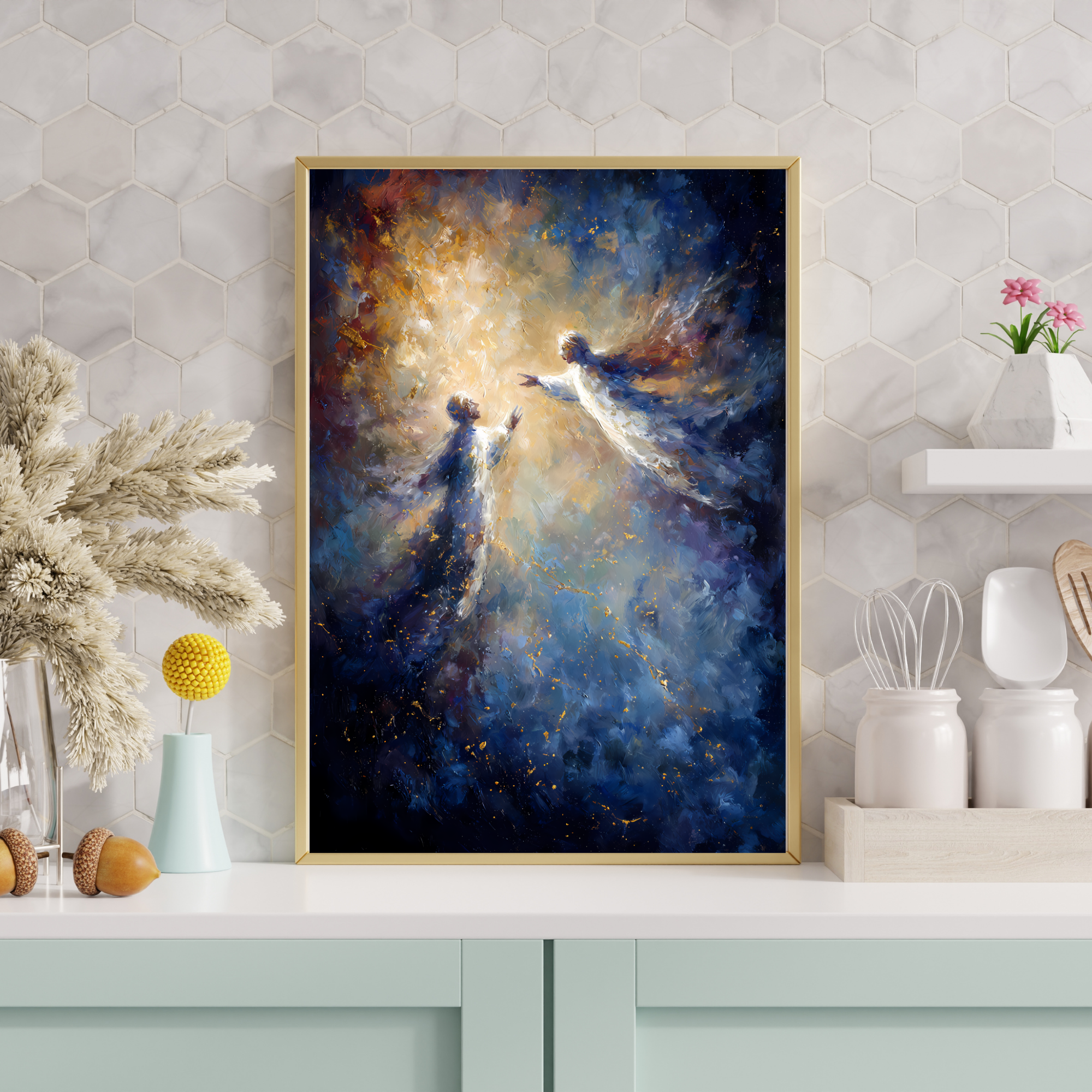 Eternal Embrace Celestial Fine Art Poster