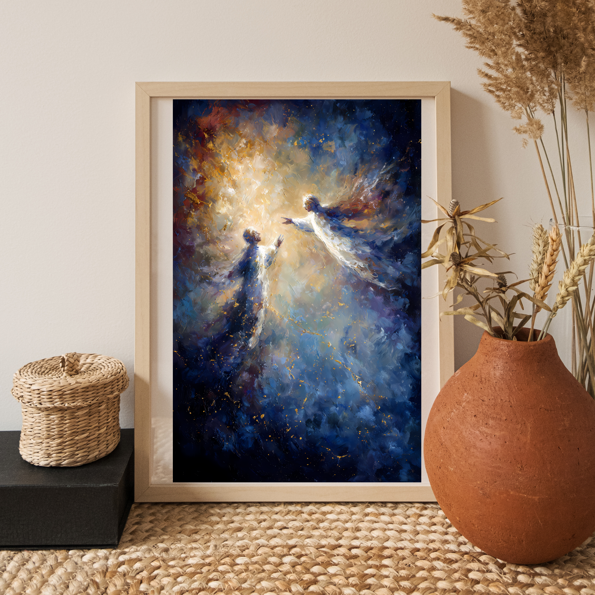 Eternal Embrace Celestial Fine Art Poster