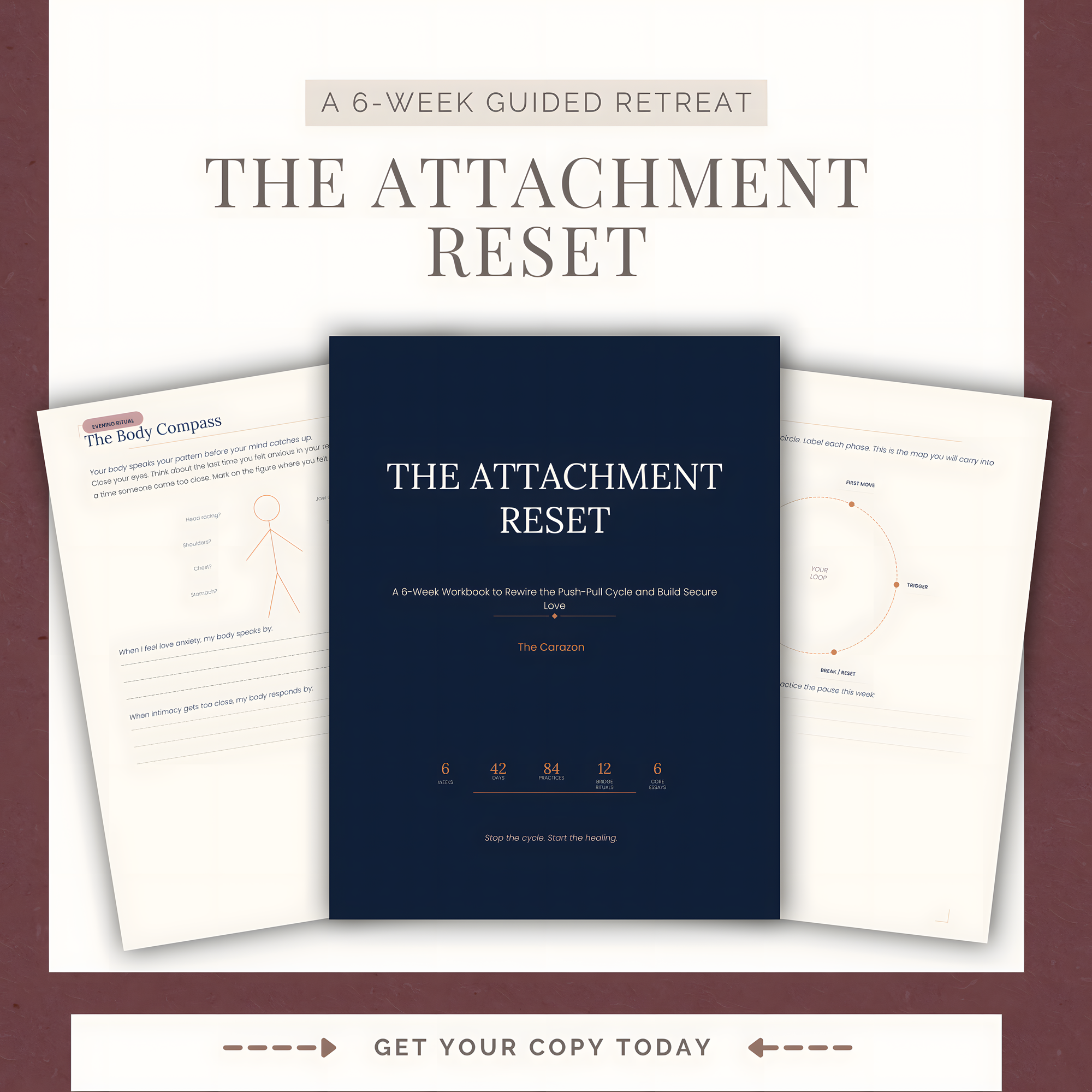 The Attachment Reset A 6-Week Guided Retreat to Heal Your Attachment Style & Break the Push-Pull Cycle