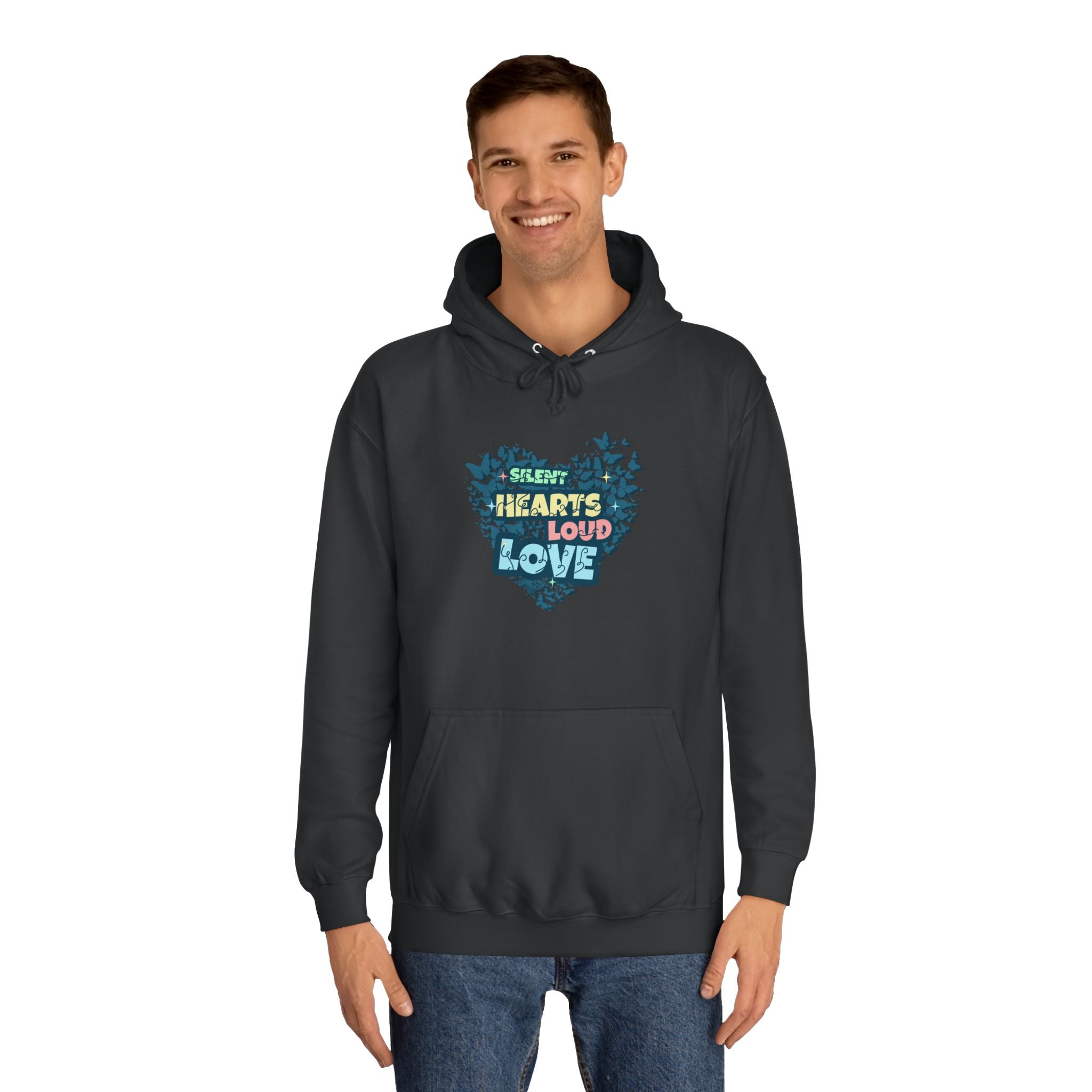 Unisex College Hoodie with 'Silent Hearts Loud Love' Design | Cozy, Inspirational Sweatshirt for Students, Perfect Gift for [...]