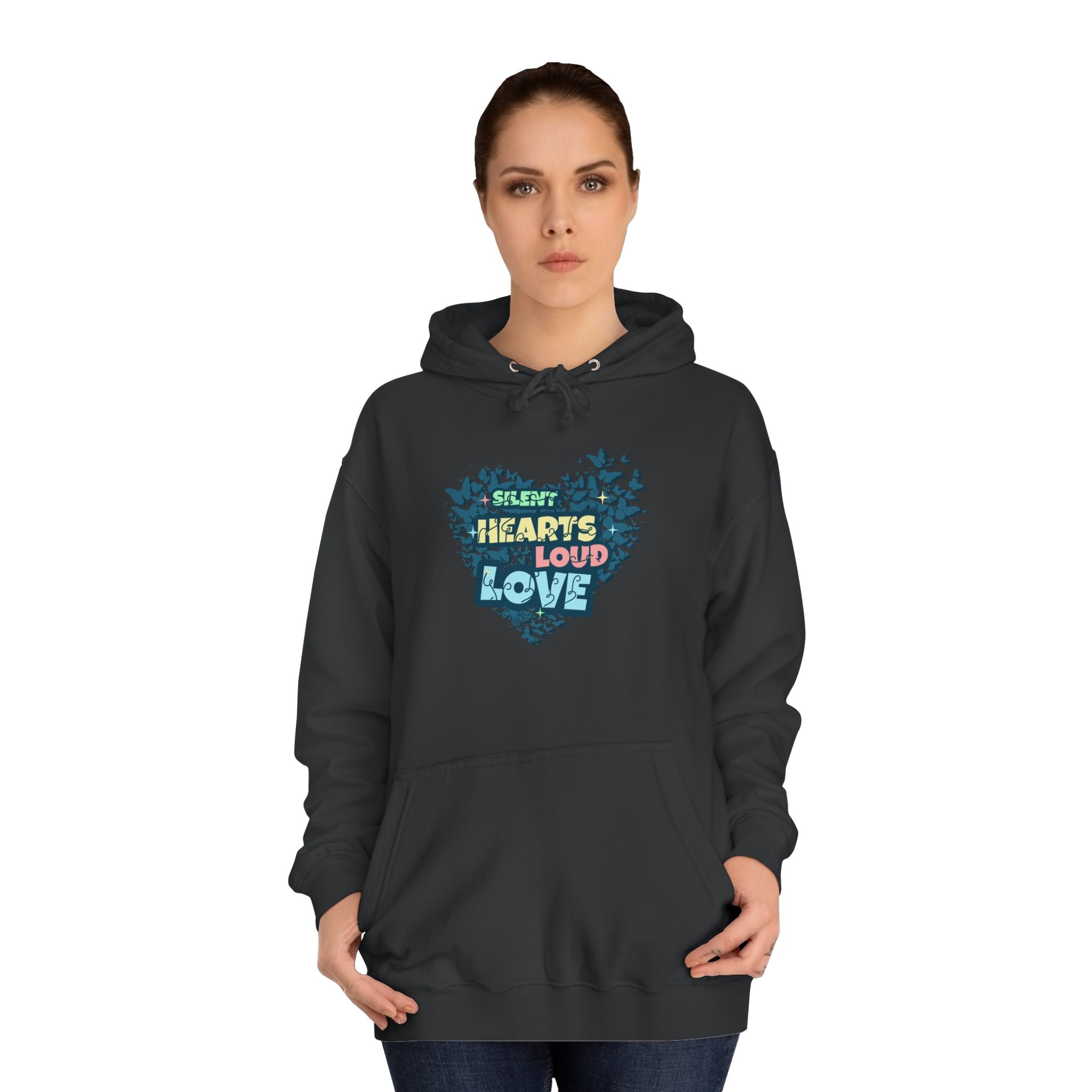 Unisex College Hoodie with 'Silent Hearts Loud Love' Design | Cozy, Inspirational Sweatshirt for Students, Perfect Gift for [...]