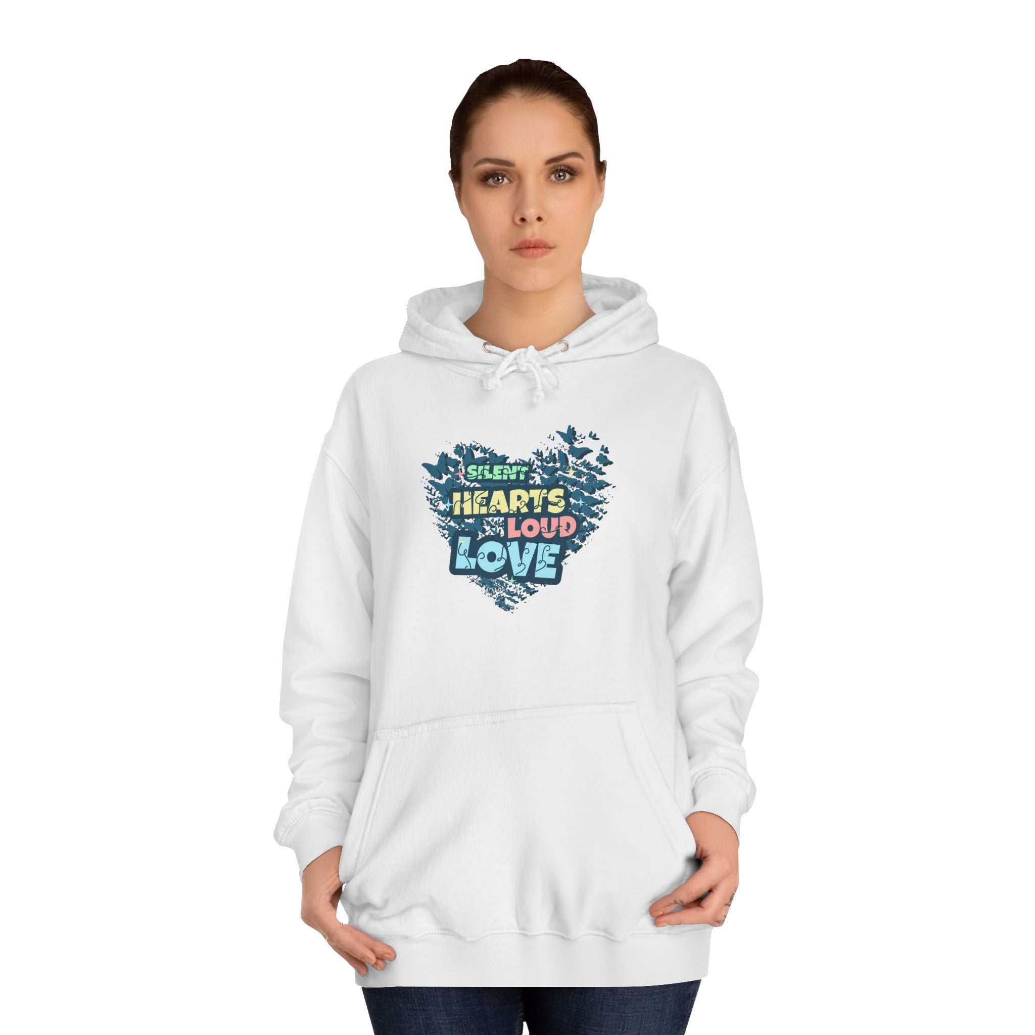 Unisex College Hoodie with 'Silent Hearts Loud Love' Design | Cozy, Inspirational Sweatshirt for Students, Perfect Gift for [...]