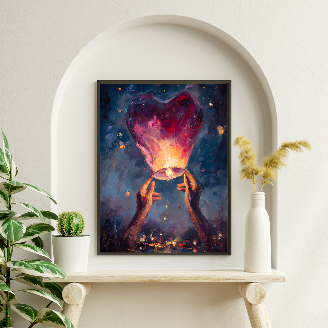 Heartfelt Fine Art Posters | Romantic Wall Art, Home Decor, Gift for Her, Inspirational Print, Love Gift, Valentine's Day Decoration