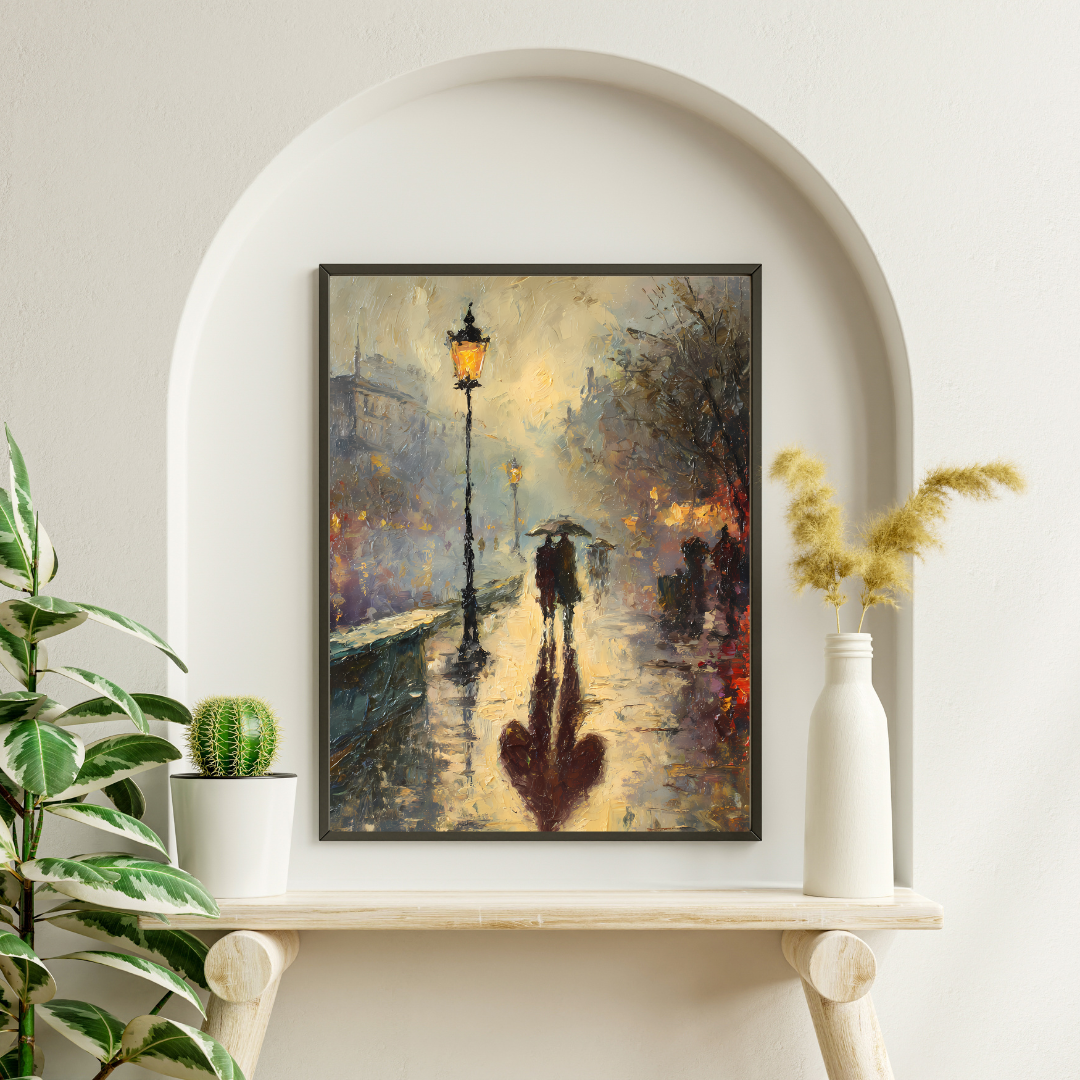 Romantic Fine Art Poster | Wall Art for Home Decor, Gift for Art Lovers, Anniversary, Love, Cozy Vibes