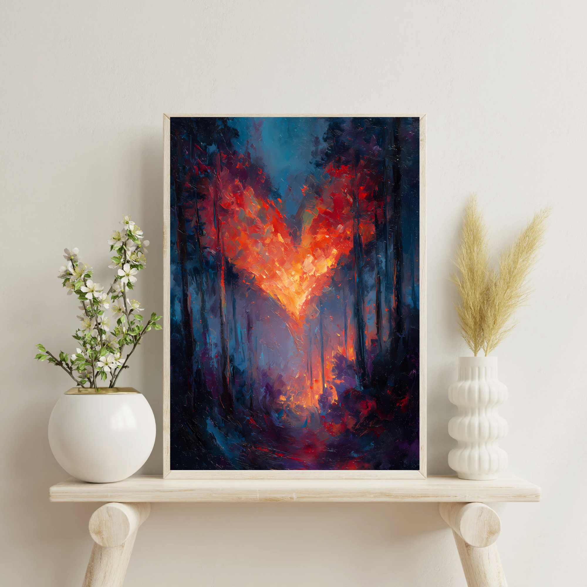 Heart of Fire  Fine Art Poster