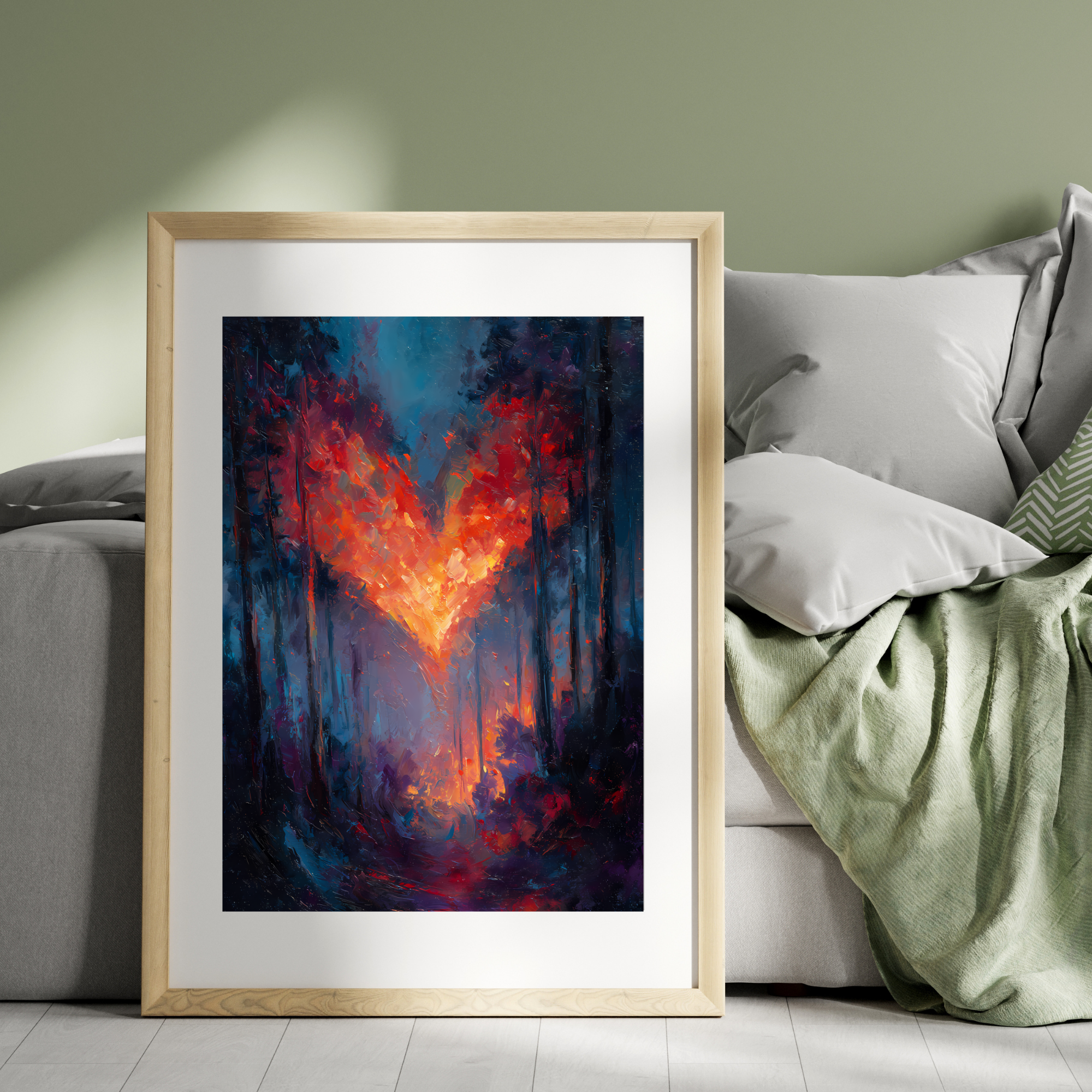 Heart of Fire  Fine Art Poster