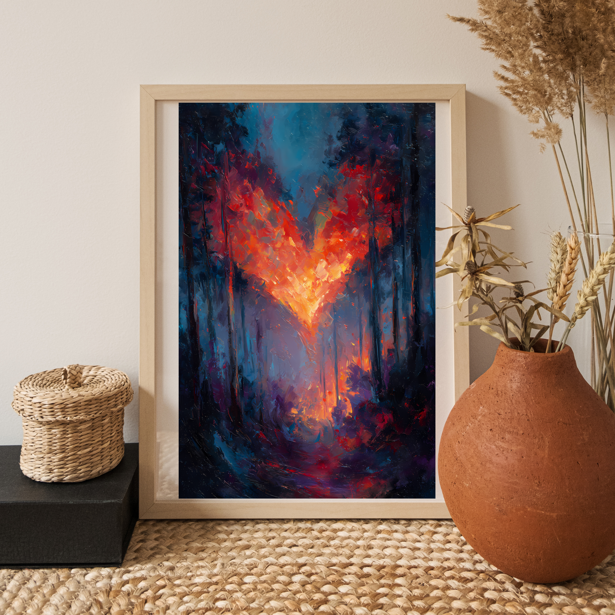 Heart of Fire  Fine Art Poster