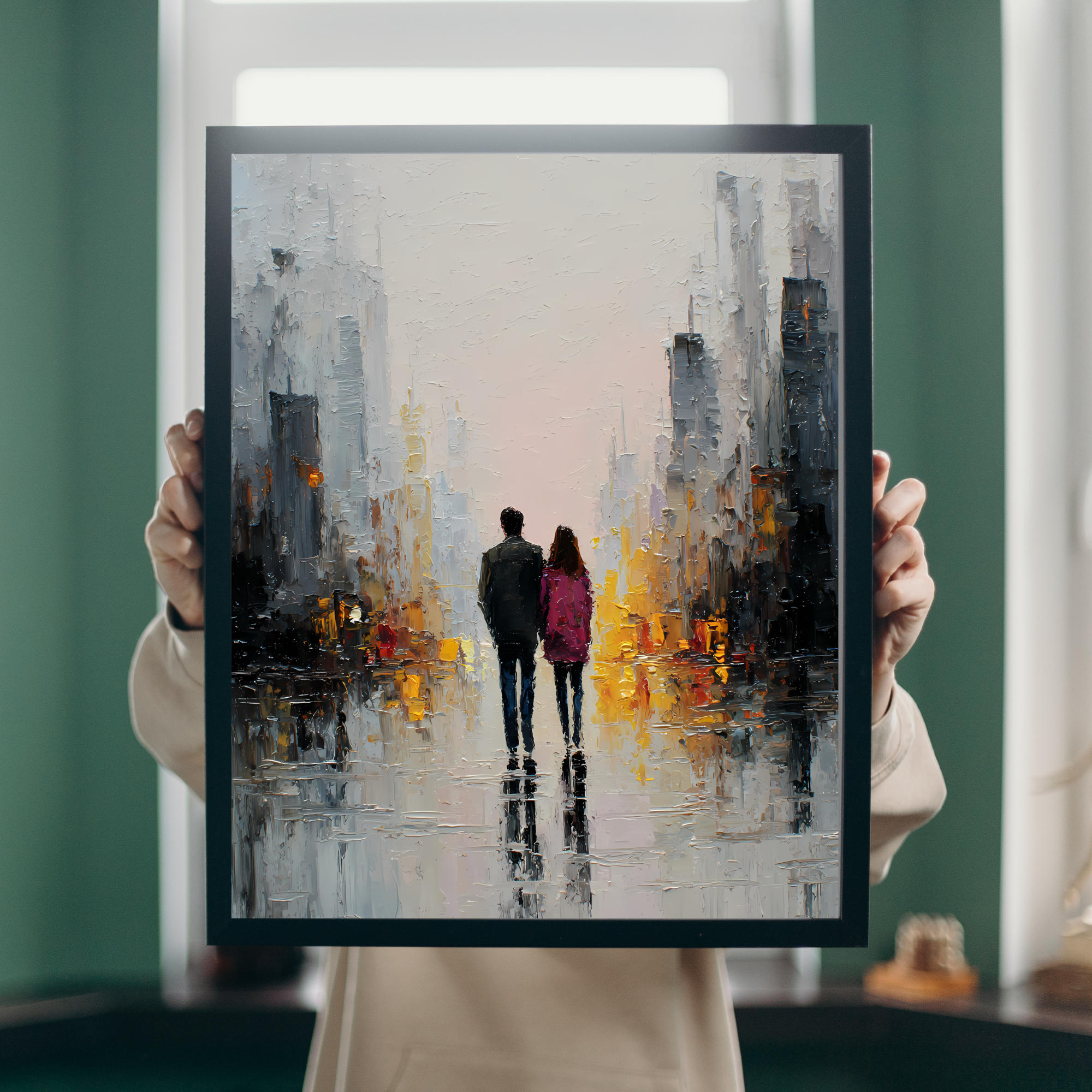 Together in the City Fine Art Poster