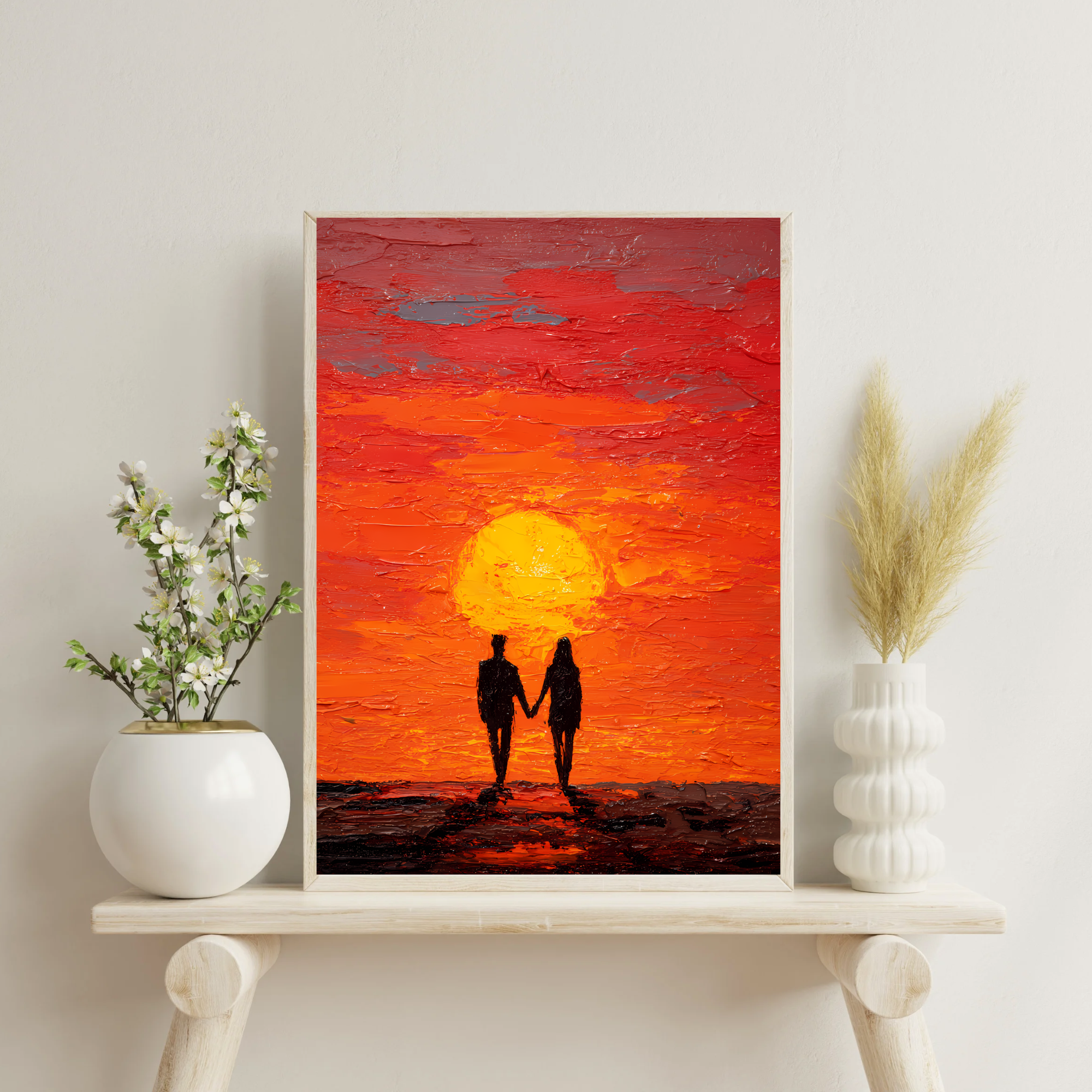 Together Beyond the Sunset Fine Art Poster