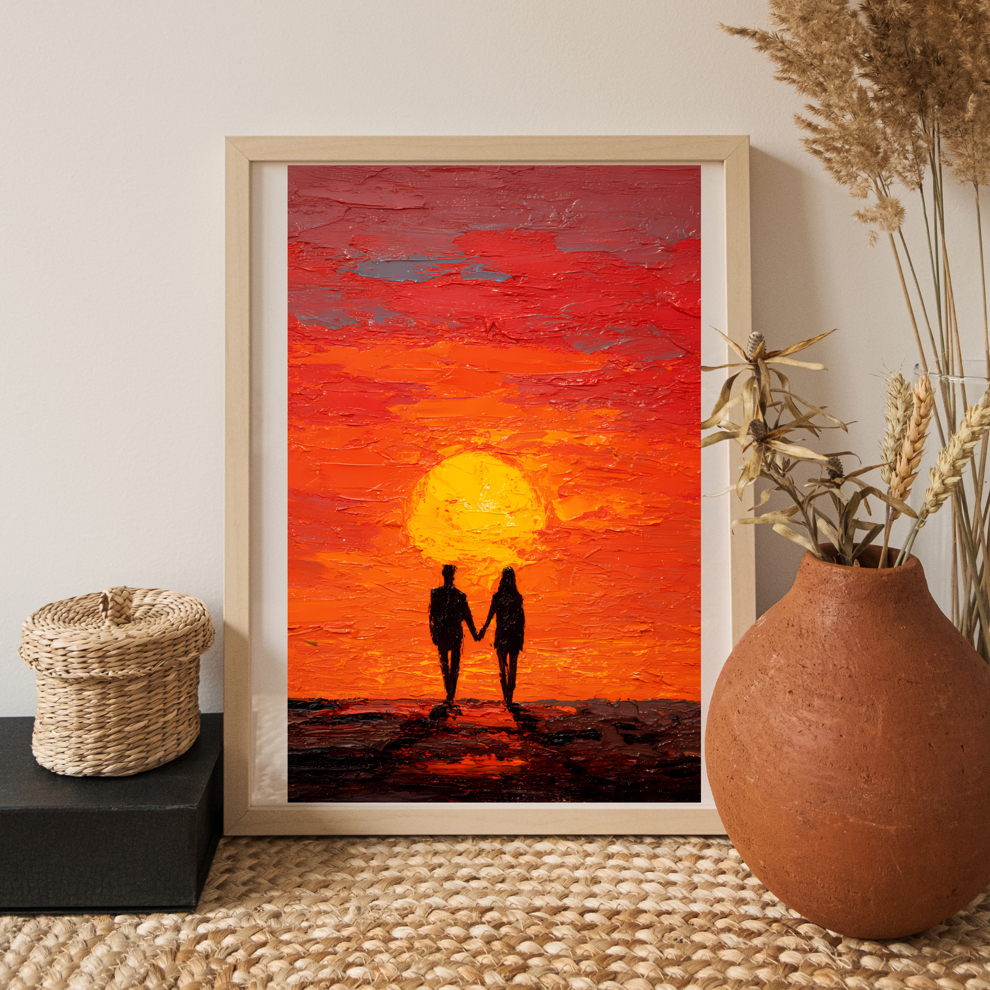Together Beyond the Sunset Fine Art Poster