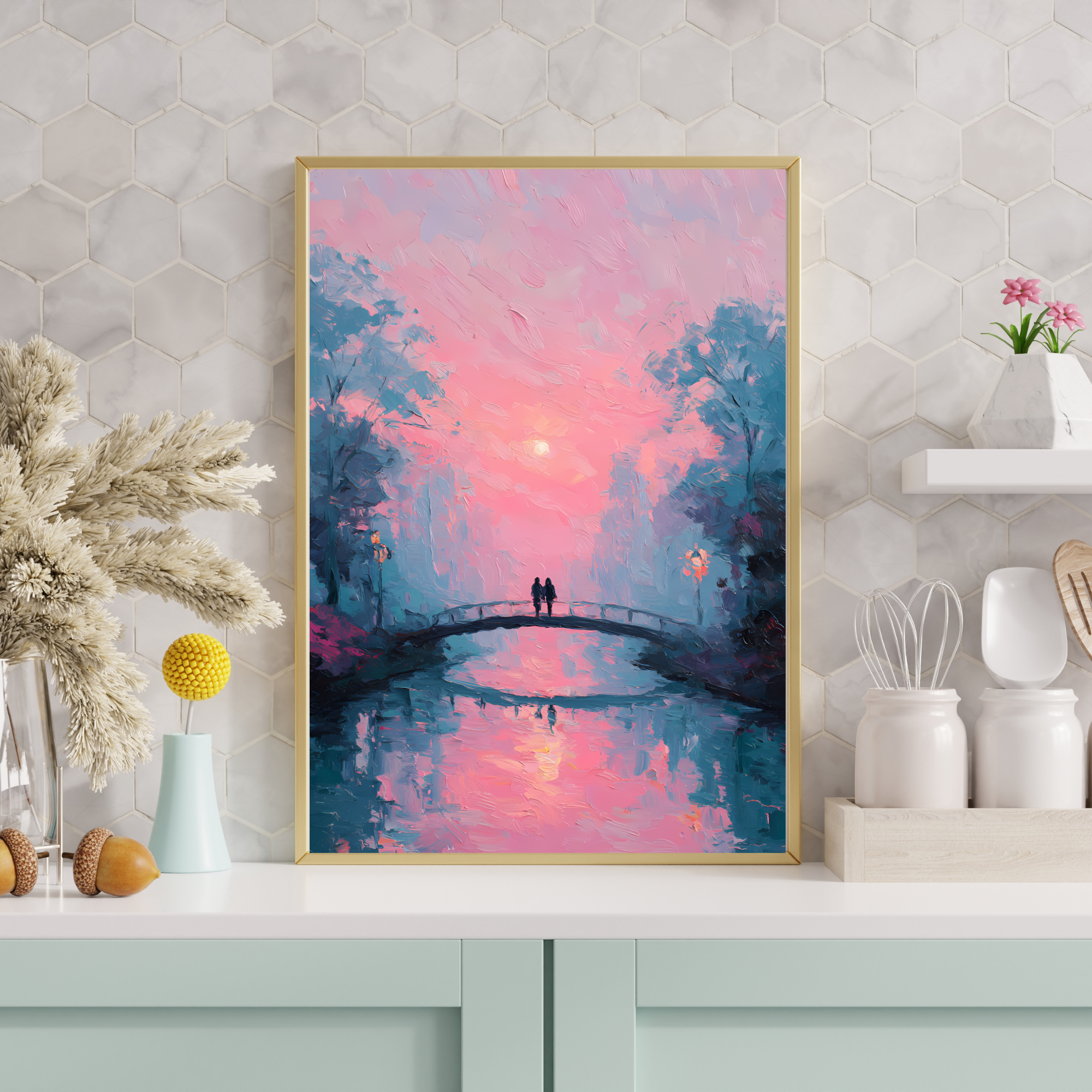 Together at Sunrise Fine Art Poster