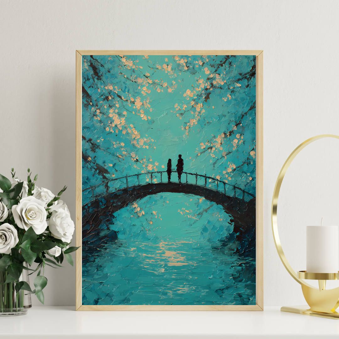 Echoes Beneath the Blossoms Stretched Canvas