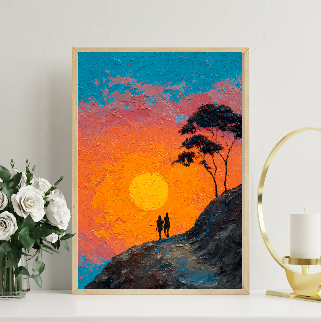 Chasing the Sun Canvas Wall Art