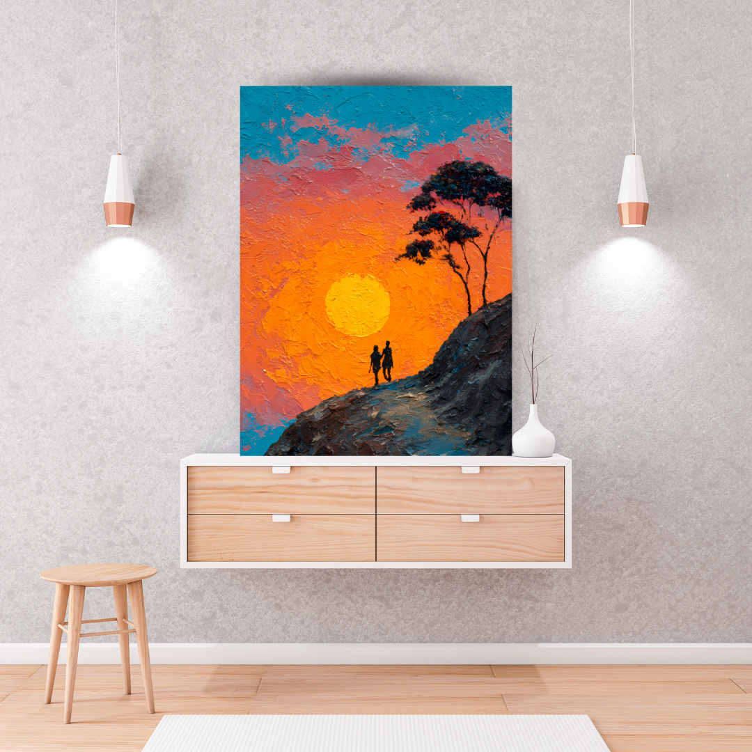 Chasing the Sun Canvas Wall Art