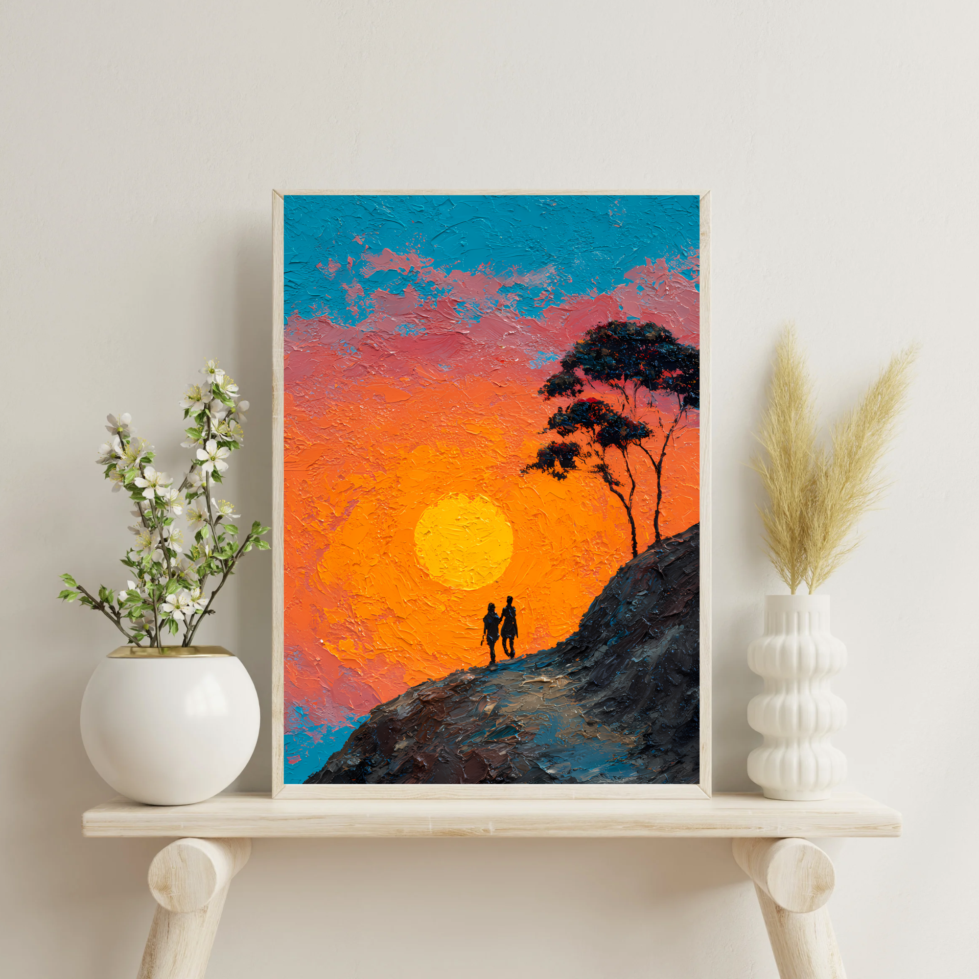 Chasing the Sun Canvas Wall Art