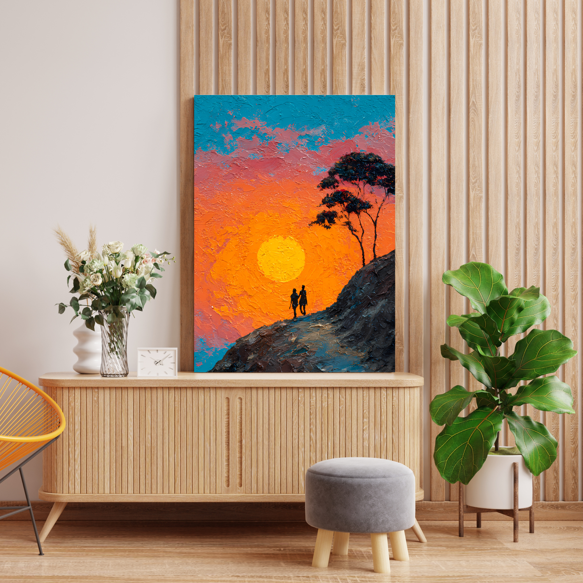Chasing the Sun Canvas Wall Art