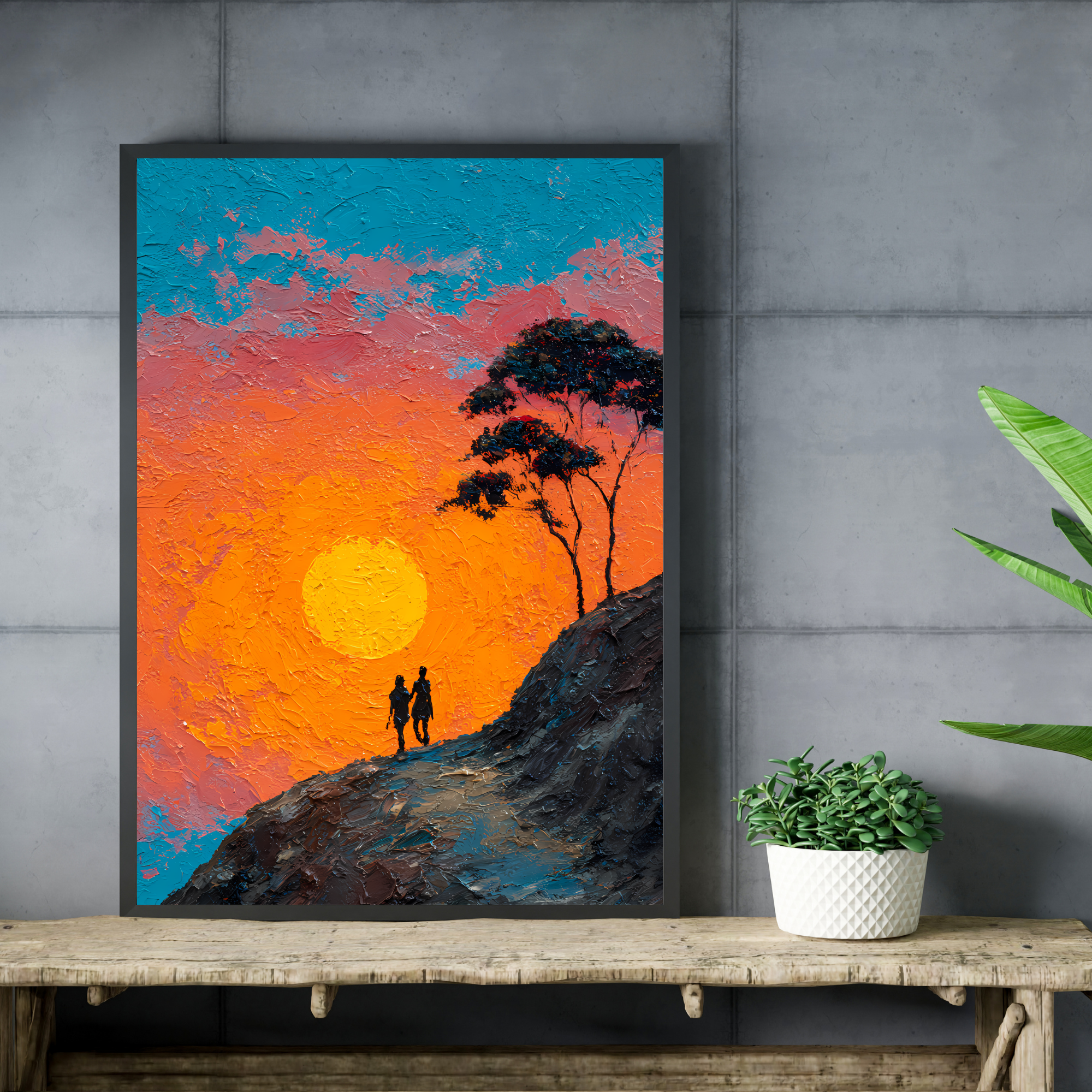 Chasing the Sun Canvas Wall Art