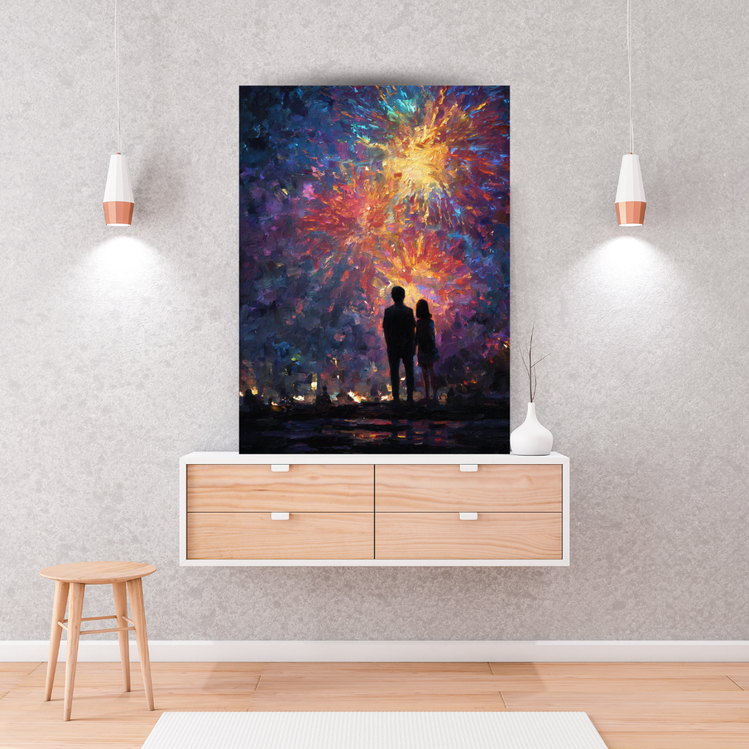 Under the Fireworks Canvas