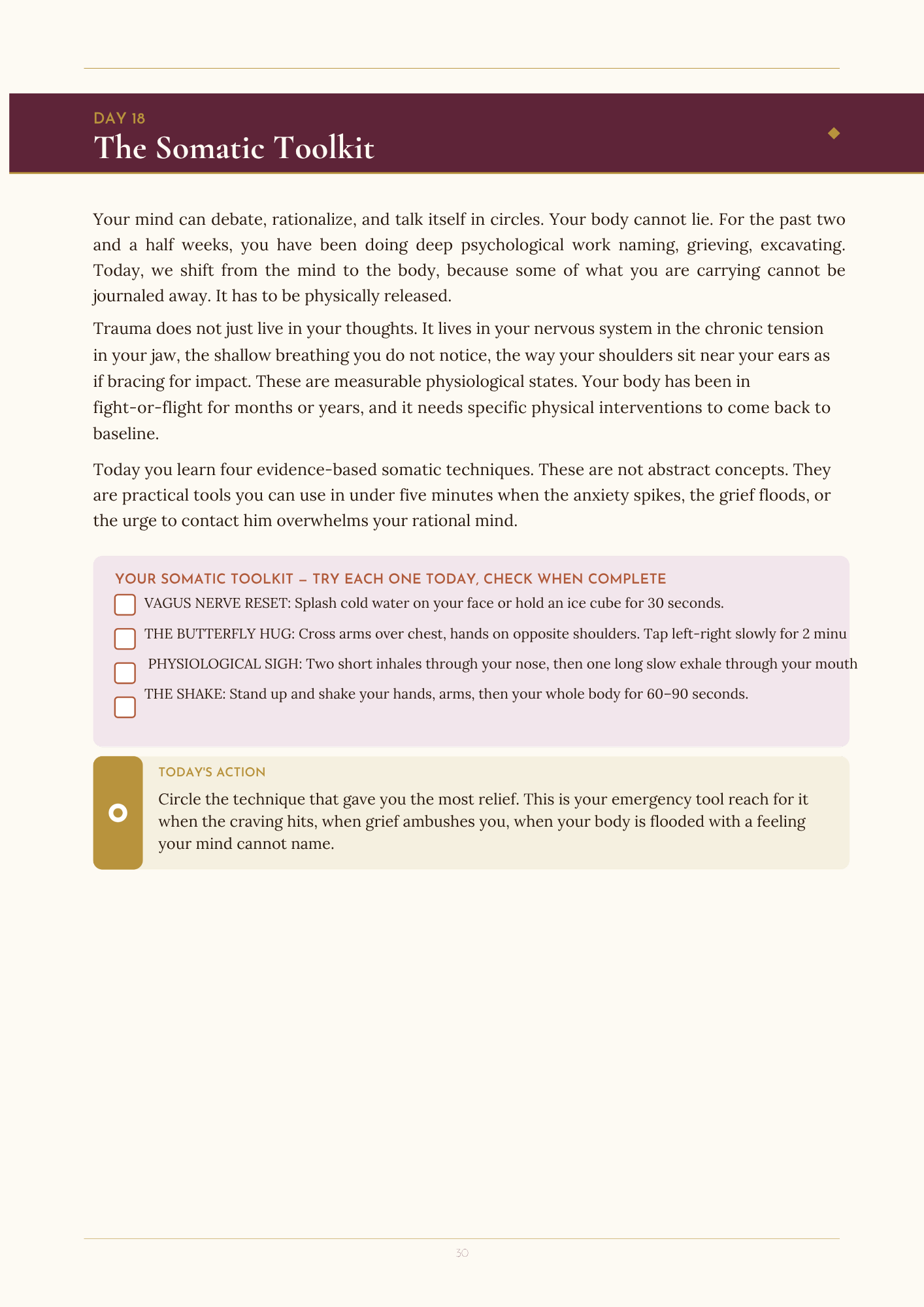 The Somatic Toolkit