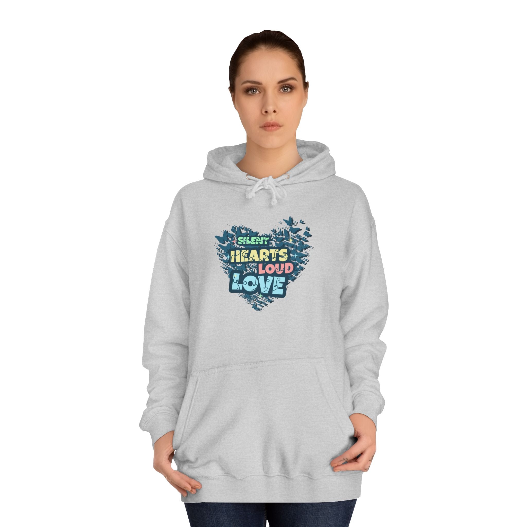 Unisex College Hoodie with 'Silent Hearts Loud Love' Design | Cozy, Inspirational Sweatshirt for Students, Perfect Gift for [...]