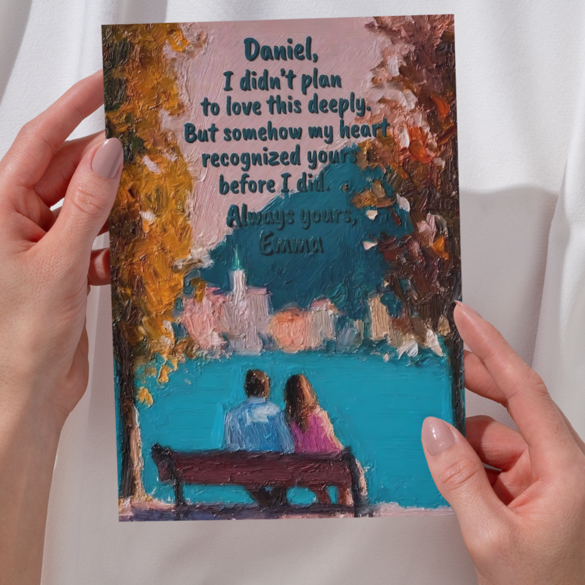 Personalized Love Letter Turned Into Art