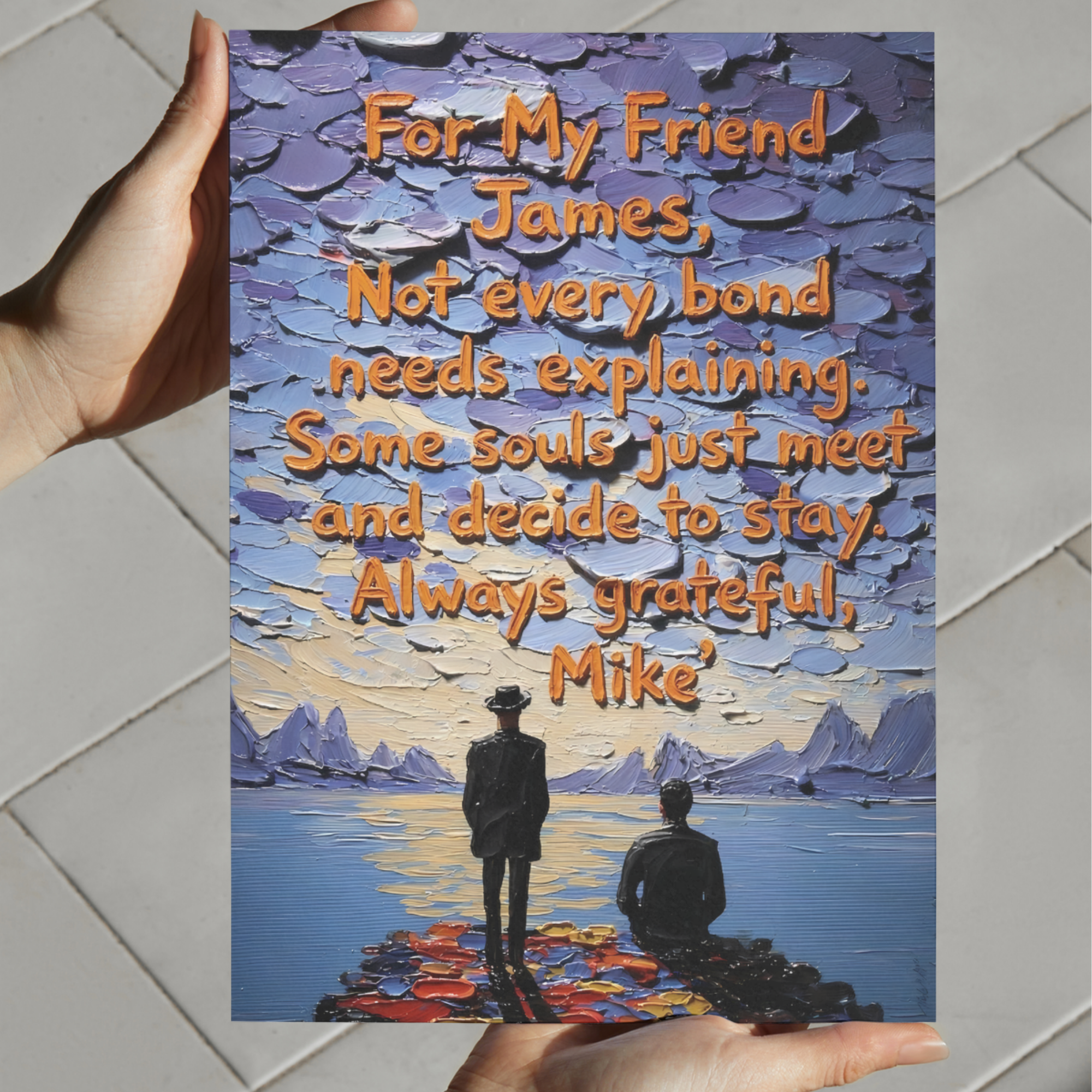 Personalized Love Letter Turned Into Art