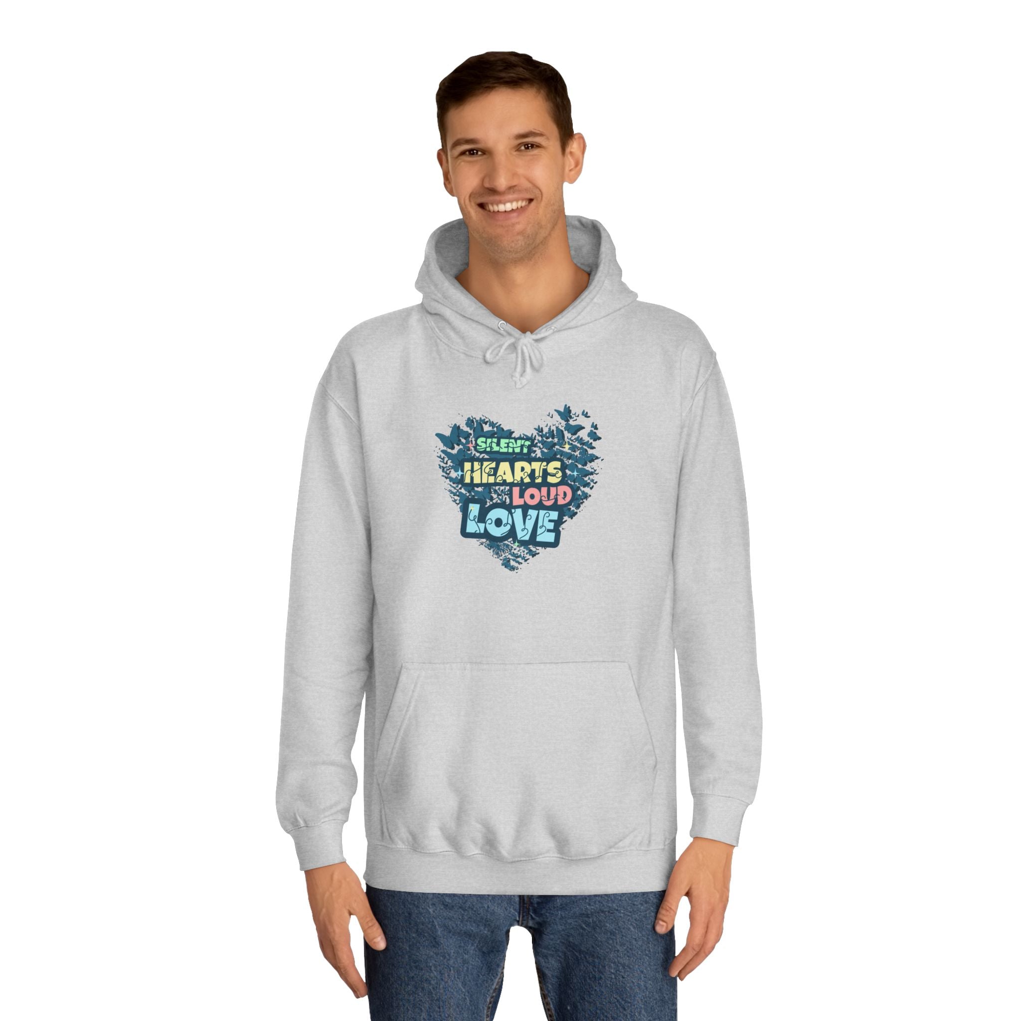 Unisex College Hoodie with 'Silent Hearts Loud Love' Design | Cozy, Inspirational Sweatshirt for Students, Perfect Gift for [...]